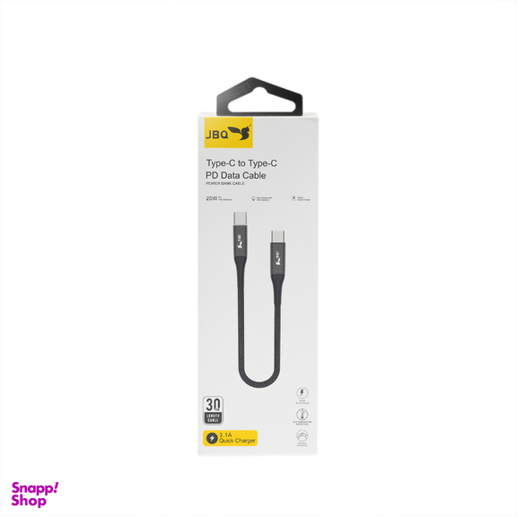 کابل شارژ Type-C جی بی کیو مدل CP-P30 C_C طول 20 سانتی متر