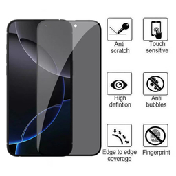 محافظ صفحه نمایش حریم شخصی کی زد دوو مدل Privacy Glass مناسب برای گوشی موبایل اپل iPhone 16 Pro Max