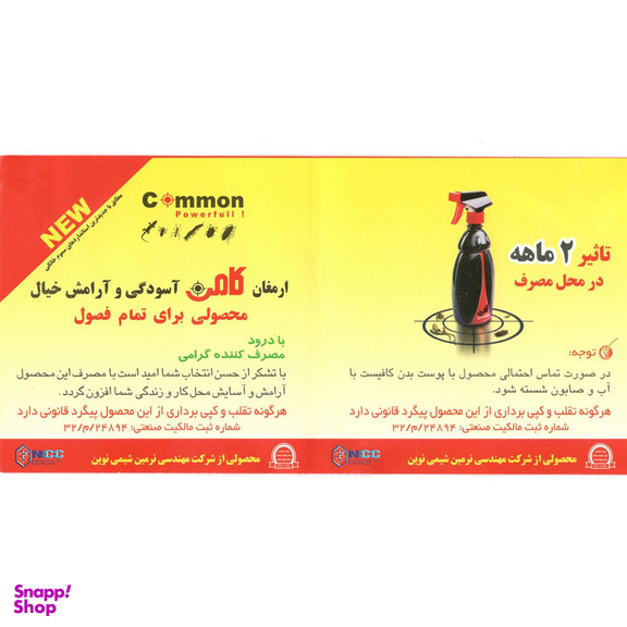 اسپری حشره کش کامن مدل Powerfull حجم 460 میلی لیتر مجموعه 2 عددی