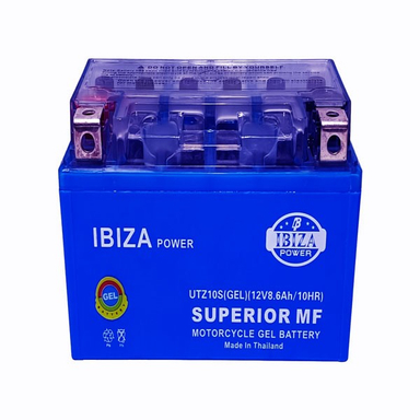 باتری موتورسیکلت 8.6 آمپر ژل ایبیزا کد UTZ10S