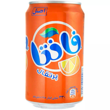 نوشابه پرتقالی فانتا حجم 330 میلی لیتر