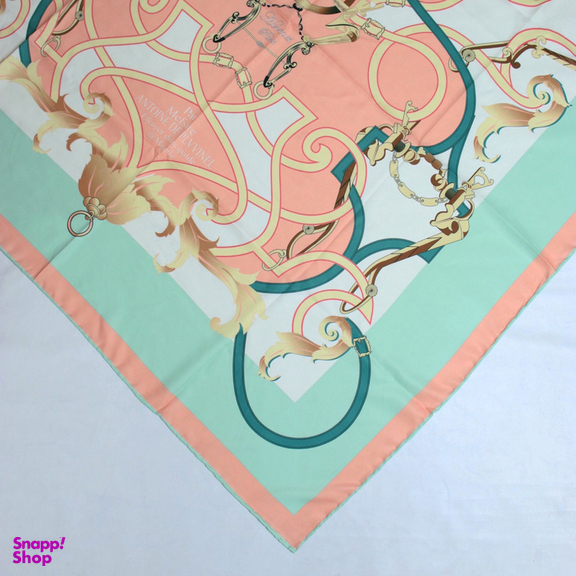 روسری زنانه آنالیا مدل ابریشم دور دست دوز کد 6057