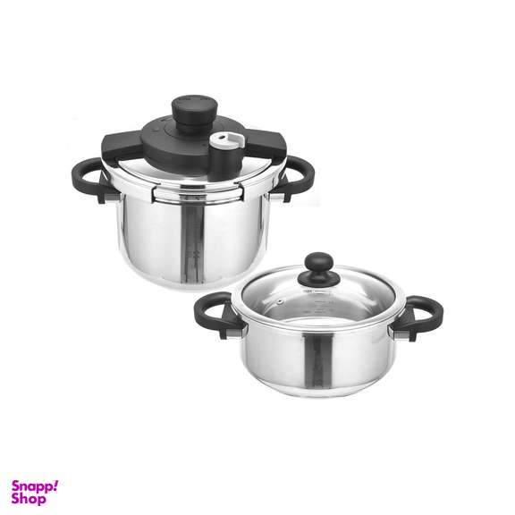 زودپز دوقلو جی فی نی مدل Natura-03 گنجایش 6 و 4 لیتر