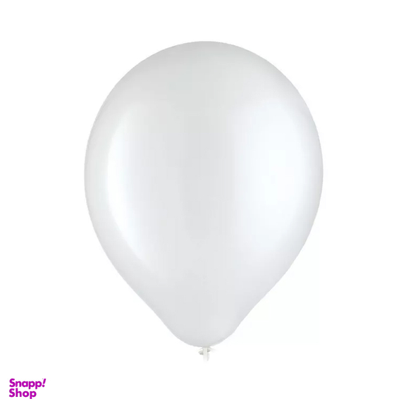 بادکنک 100 عددی رنگ سفید
