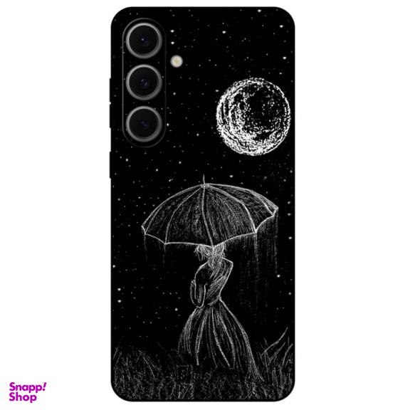 کاور گوشی موبایل مگافون طرح دختر و ماه مدل 1369 مناسب سامسونگ Galaxy S24 FE