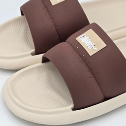 دمپایی مردانه زیتون مدل اسلیپر کد 0600 رنگ کرم