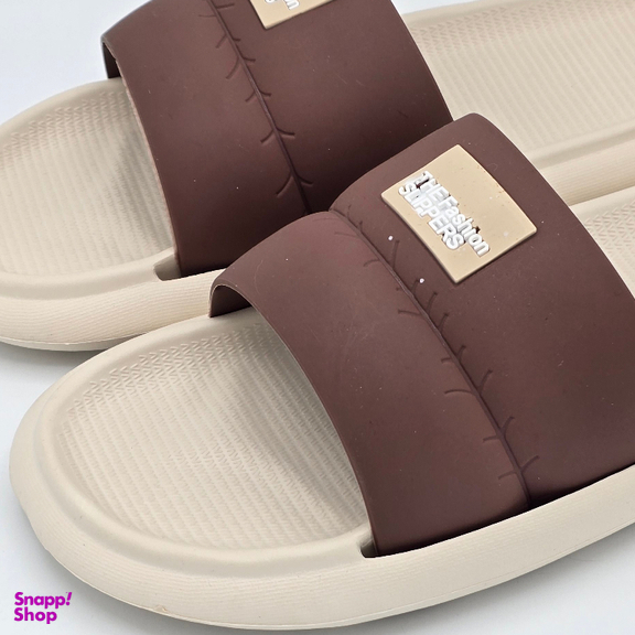 دمپایی مردانه زیتون مدل اسلیپر کد 0600 رنگ کرم