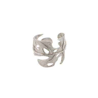 انگشتر زنانه طرح برگ انجیری کد 332