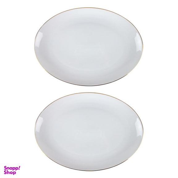 دیس صنایع چینی تقدیس مدل لب طلا بسته 2 عددی