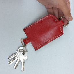 جاکلیدی و جاسوییچی چرم مدل مینیمال مجموعه 2 عددی