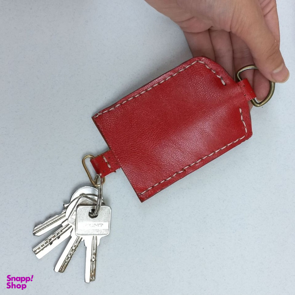 جاکلیدی و جاسوییچی چرم مدل مینیمال مجموعه 2 عددی