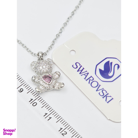 گردنبند زنانه وای اس ایکس کریستال سواروسکی طرح تدی کد swaryy