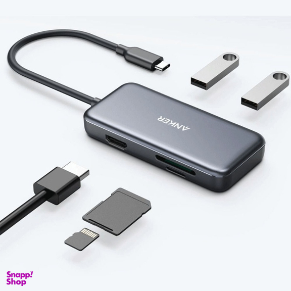 هاب 5 پورت USB-C انکر مدل A8334