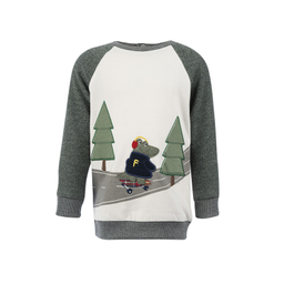 ست سویشرت و شلوار پسرانه فیورلا مدل دایناسور و اسکیت برد 24549