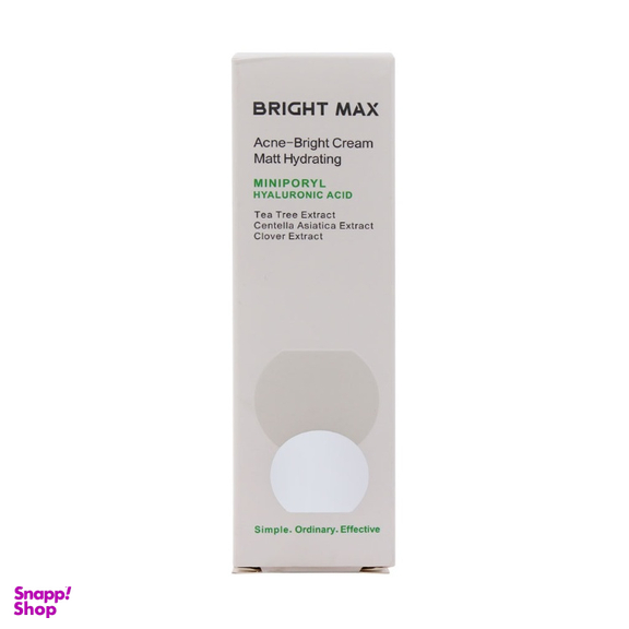 کرم مرطوب کننده برایت مکس مدل Acne حجم 40 میلی لیتر