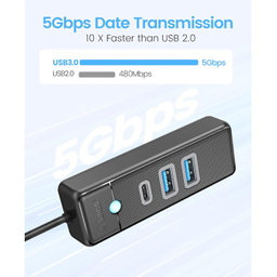 USB هاب 3 پورت USB3.0 اوریکو مدل PWC2U-U3