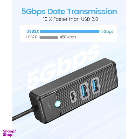 USB هاب 3 پورت USB3.0 اوریکو مدل PWC2U-U3