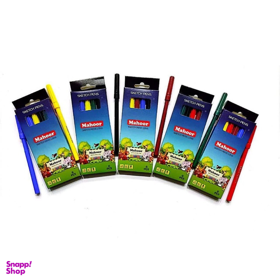 ماژیک نقاشی 6 رنگ ماهور کد 1