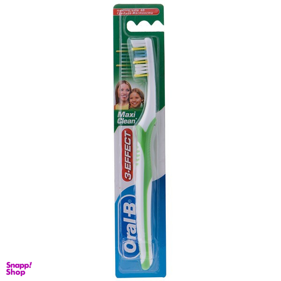 مسواک اورال بی مدل Maxi clean 3effect Medium برس متوسط