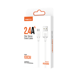 کابل شارژ microUSB رسی مدل RS10M طول 1 متر