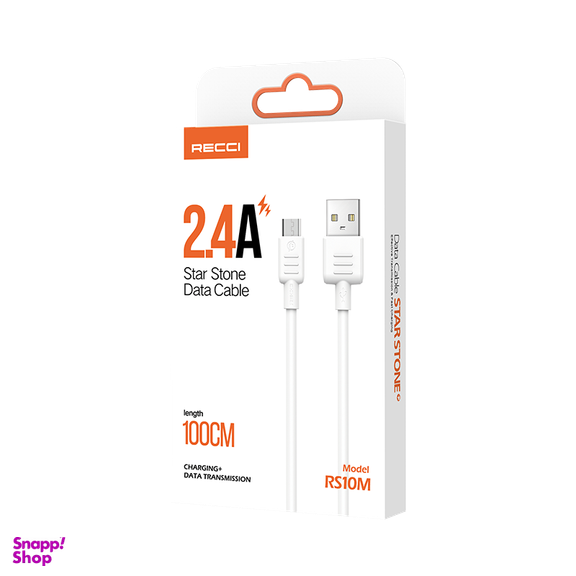 کابل شارژ microUSB رسی مدل RS10M طول 1 متر