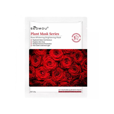 ماسک ورقه ای صورت سیمو مدل گل سرخ وزن 30 گرم