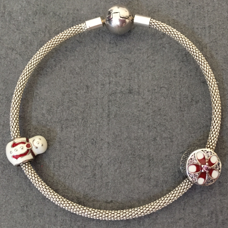 دستبند نقره زنانه گیرا کد pandora-G615