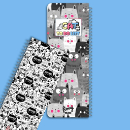 دفترچه یادداشت 75 برگ مستر راد مدل to do list طرح گربه های فانتزی کد 1799