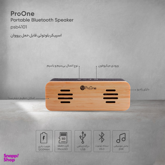 اسپیکر بلوتوثی قابل حمل پرووان مدل SK10–PSB4101