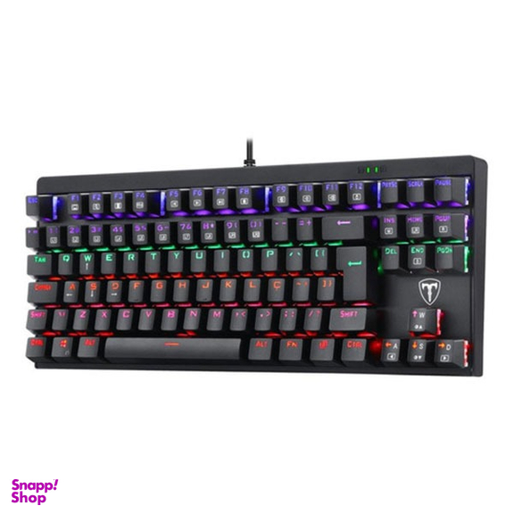 کیبورد مخصوص بازی تی دگر مدل Corvette T-TGK302 Blue Switch