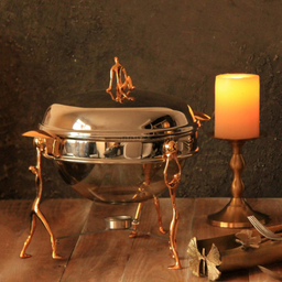 سوفله خوری سالینو مدل استیل برنجی کد 3003-SG