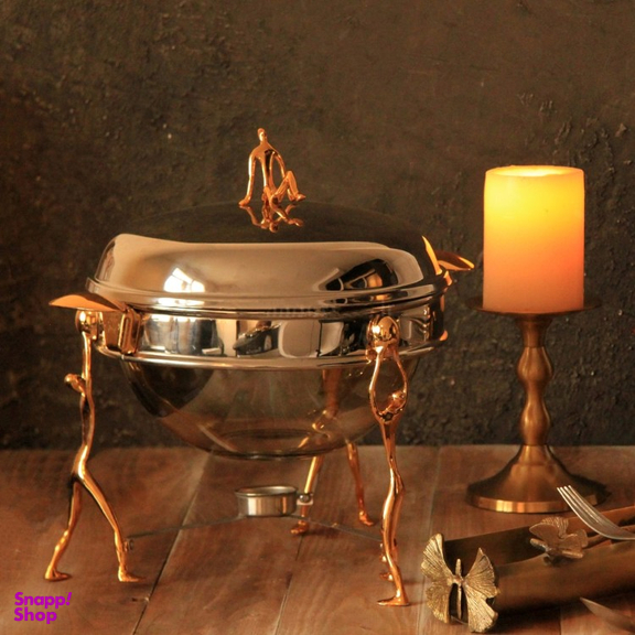 سوفله خوری سالینو مدل استیل برنجی کد 3003-SG