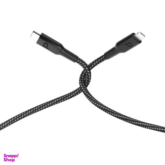 کابل فست شارژ Type-C به لایتنینگ پاورولوژی مدل PCAB006BK طول 0.3 متر