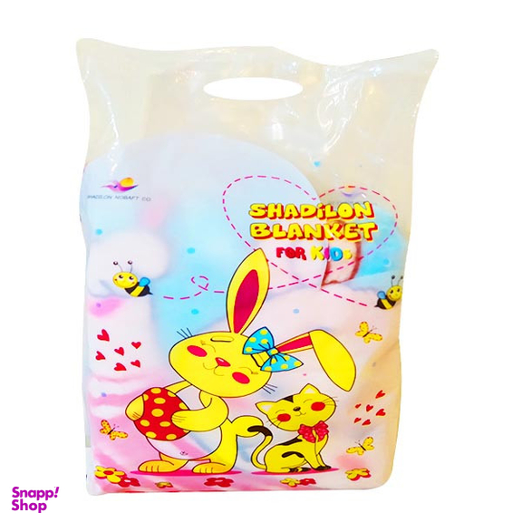 پتوی نوزاد شادیلون طرح دخترک سایز 80x100 سانتی متر