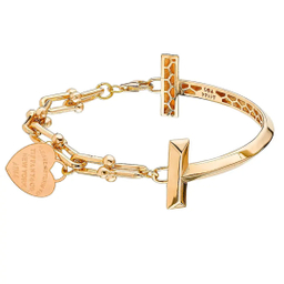 دستبند طلا 18 عیار زنانه میلی گالری مدل تیفانی کد MT818