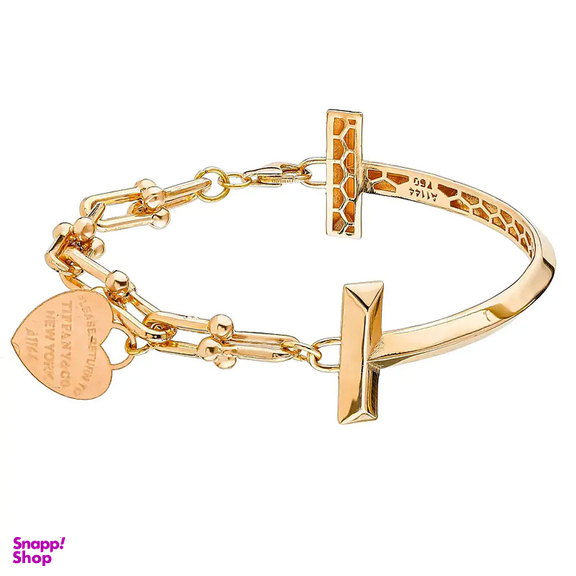 دستبند طلا 18 عیار زنانه میلی گالری مدل تیفانی کد MT818