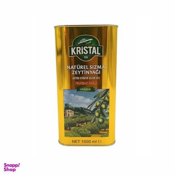 روغن زیتون فرابکر کریستال حجم 1 لیتر بسته بندی فلزی