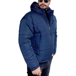 کاپشن مردانه مدل باکسی کد 2 رنگ سرمه ای