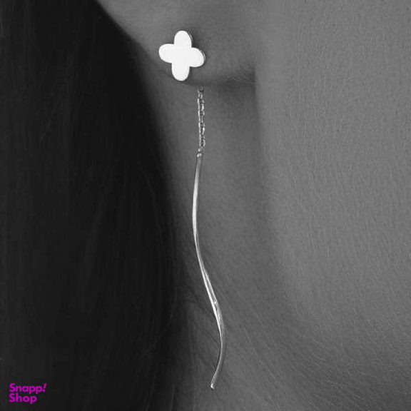 گوشواره نقره زنانه مدل کرلی ونکلیف کد 098