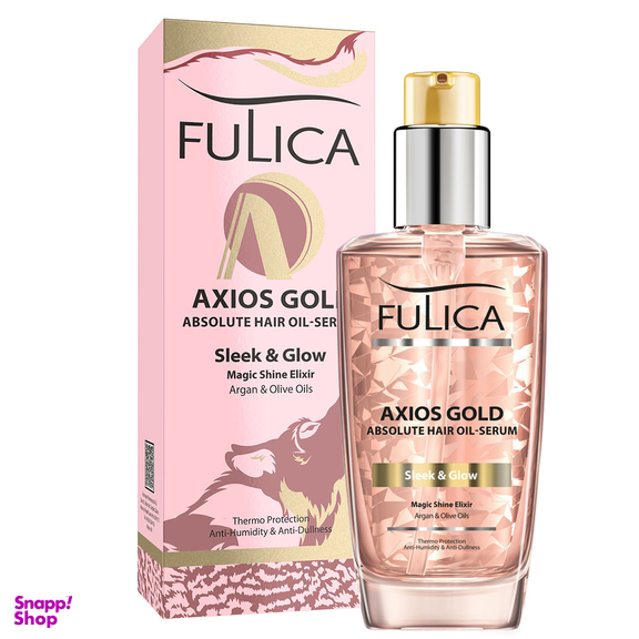 سرم مو فولیکا حاوی روغن آرگان مدل Axios Gold حجم 90 میلی لیتر