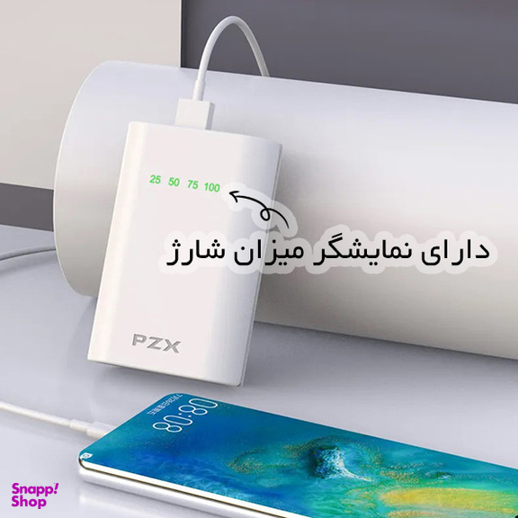 پاوربانک پی زد ایکس مدل C146 ظرفیت 10400 میلی آمپر ساعت