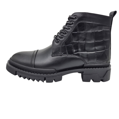 نیم بوت مردانه چرم ریباری مدل Z31 رنگ مشکی