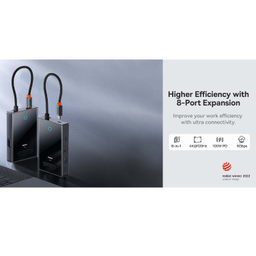 هاب 8 پورت Type-C بیسوس مدل PioneerJoy Series