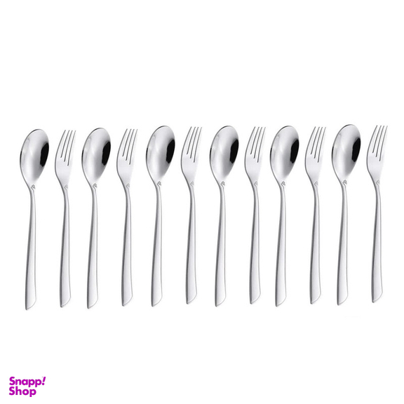 سرویس قاشق و چنگال جی فی نی 12 پارچه مدل G12 لاکچری