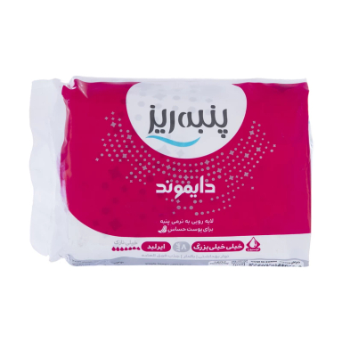 نوار بهداشتی خیلی خیلی بزرگ ایرلید پنبه ریز مدل دایموند بسته 8 عددی
