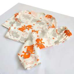 ست تیشرت آستین بلند و شلوار نوزادی کد 4121 رنگ سفید