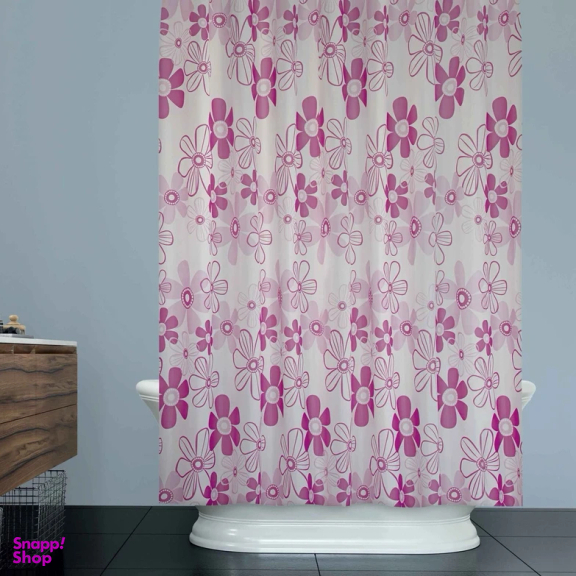 پرده حمام دلفین کد Gu-2224 سایز 200×180 سانتی متر