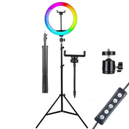 رینگ لایت مدل LJJ-26 RGB-10inch