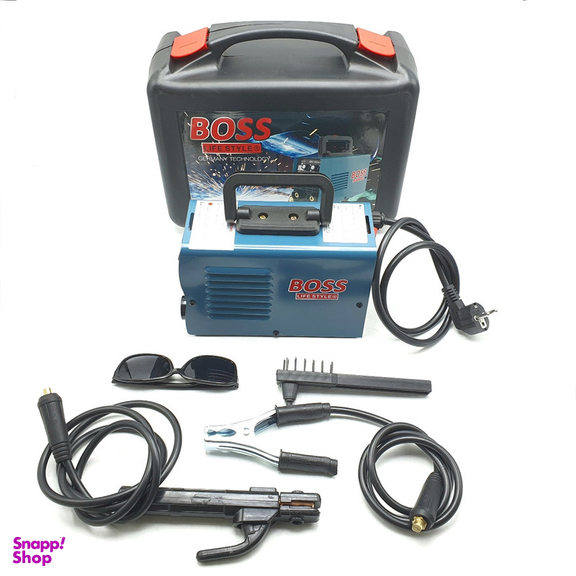 دستگاه جوش 350 آمپر باس مدل کیف دار کد ARC350-MINI مجموعه 5 عددی