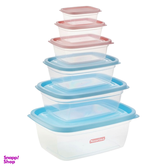 ظرف نگهدارنده نورینو مدل ونتو کد 001 مجموعه 6 عددی